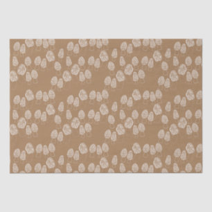 Papel De Seda Fungi Morel Mushroom Dom de Padrão