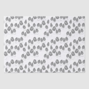 Papel De Seda Fungi Morel Mushroom Dom de Padrão