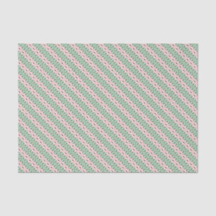 Papel De Seda Funky Cottagecore Boho Padrão de Greve de Natal
