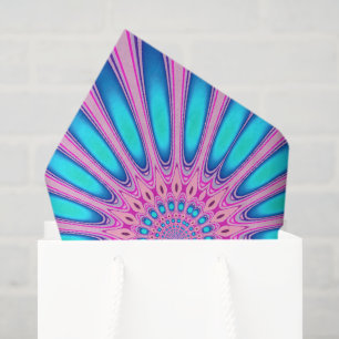 Papel De Seda Funky Pink Blue Groovy