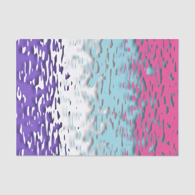 Papel De Seda Funky Trippy Ripply Groovy Multisexual Prim (Frente )