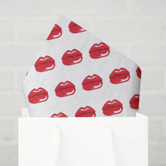 Papel De Seda Funny Red Lips