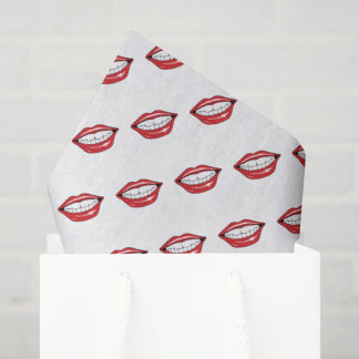 Papel De Seda Funny Red Lips