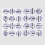 Papel De Seda Funny Vintage Birthday<br><div class="desc">Divirta papel de tecido de aniversário personalizado para qualquer aniversário,  mude o texto você mesmo quando você faz o pedido</div>