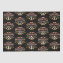 Papel De Seda Funny Vintage Knucklehead Academia Skull