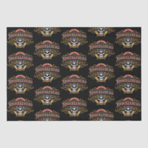 Papel De Seda Funny Vintage Knucklehead Academia Skull