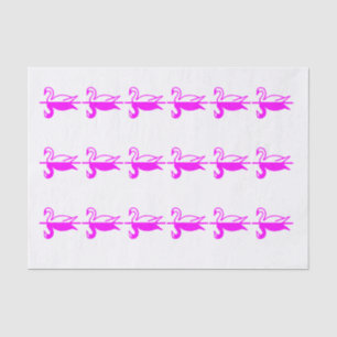 Papel De Seda Fuschia Swans