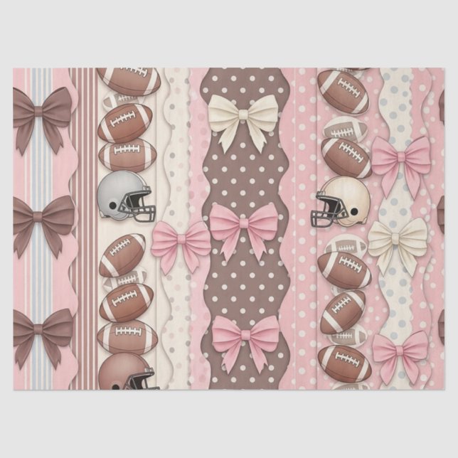 Papel De Seda Fútbol Coquette Arco Leopardo (9) (Frente )