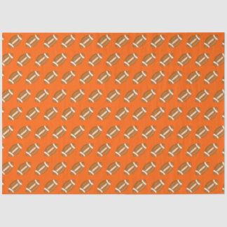 Papel De Seda Futebol Americano em Laranja