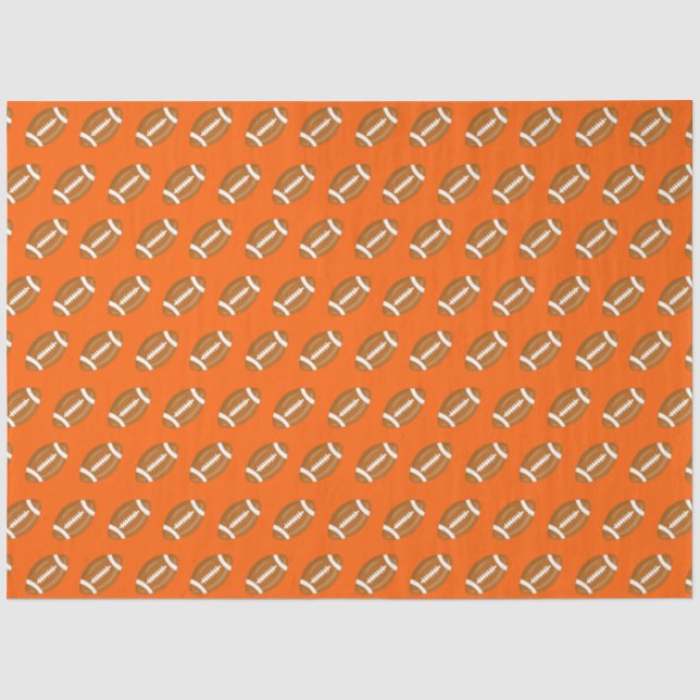 Papel De Seda Futebol Americano em Laranja (Frente )
