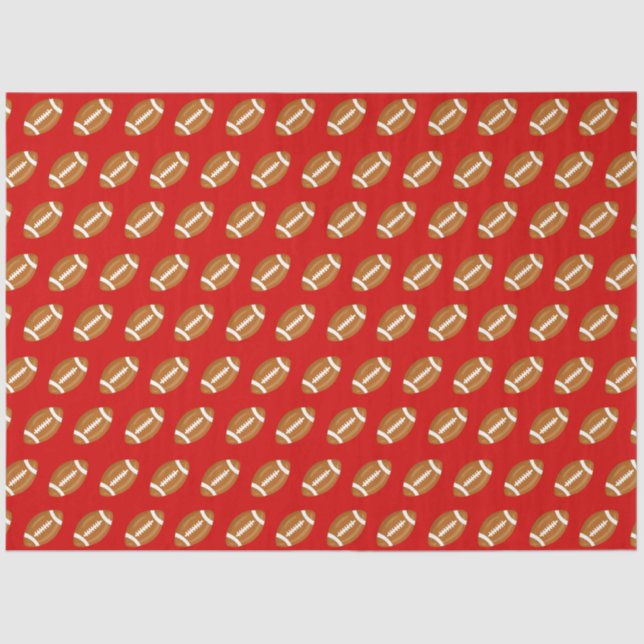 Papel De Seda Futebol Americano em Vermelho (Frente )