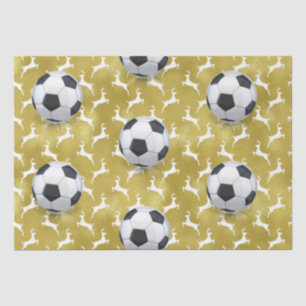 Papel De Seda Futebol de Natal temido para Jogador com bola