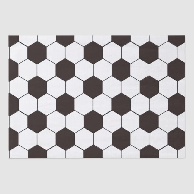 Papel De Seda Futebol infantil Padrão de futebol Aniversário do  (Frente )