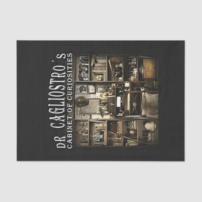 Papel De Seda Gabinete de Curiosidades do Dr. Cagliari (Frente )