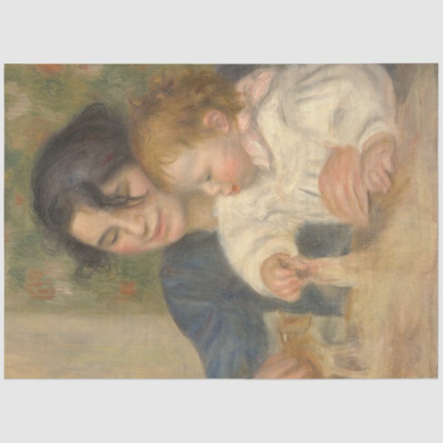 Papel De Seda Gabrielle e Jean (por Pierre-Auguste Renoir) (Frente )
