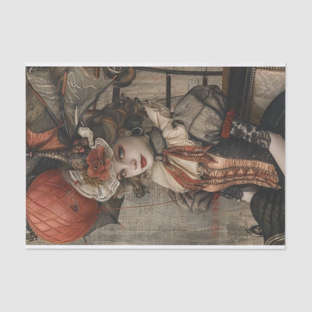 Papel De Seda Gadget Galore Steampunk Girl (Frente )