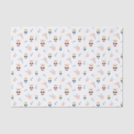 Papel De Seda Gafo-chique-chique floral de pastel bonito Hallowe