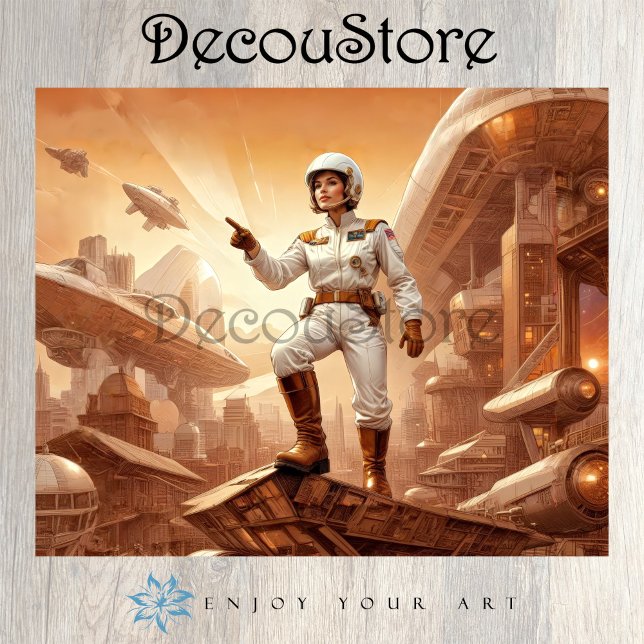 Papel De Seda Galactic Explorer Decoupage (Criador carregado)