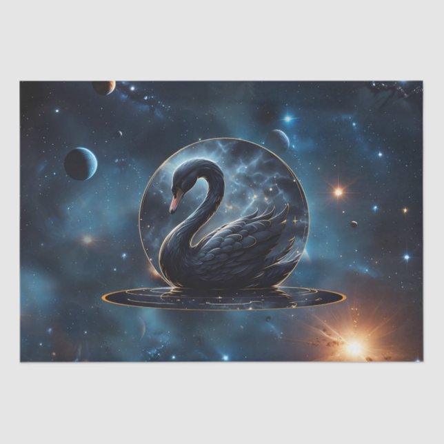 Papel De Seda Galáctica Grace: O Cisne Negro. (Frente )