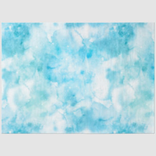 Papel De Seda Galáxia Azul Claro Design 4