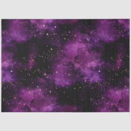 Papel De Seda Galáxia Roxa Design 1