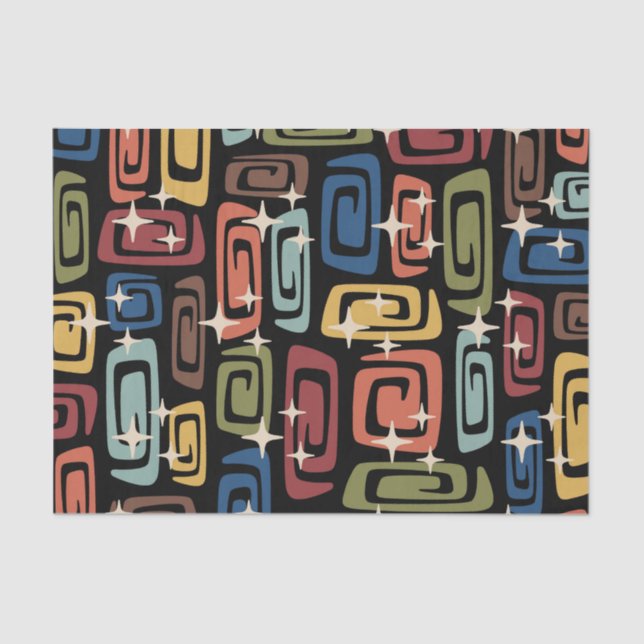 Papel De Seda Galáxias Cósmicas Modernas de meio século (Frente )