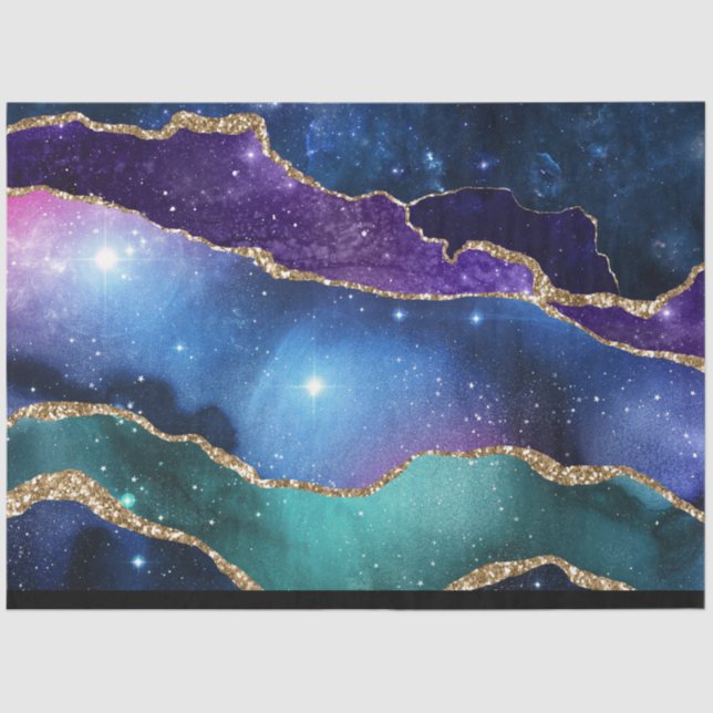 Papel De Seda Galaxy Agate Series Design 13 (Frente )