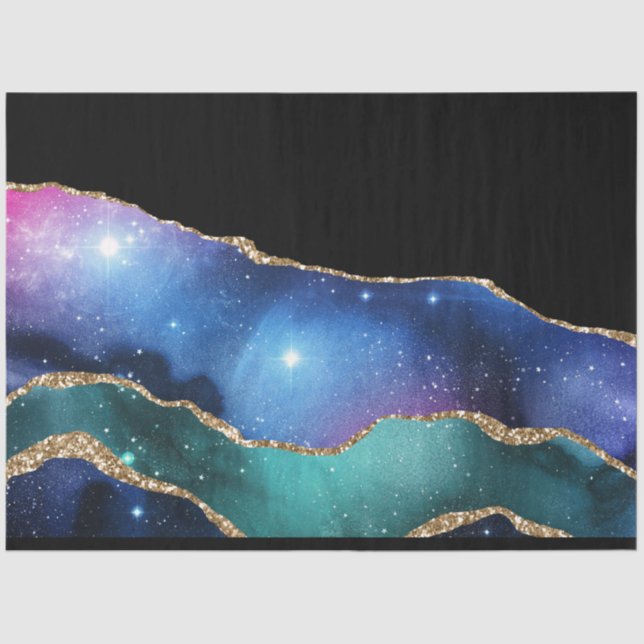 Papel De Seda Galaxy Agate Series Design 15 (Frente )