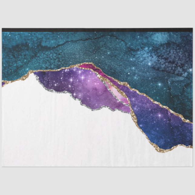 Papel De Seda Galaxy Agate Series Design 6 (Frente )