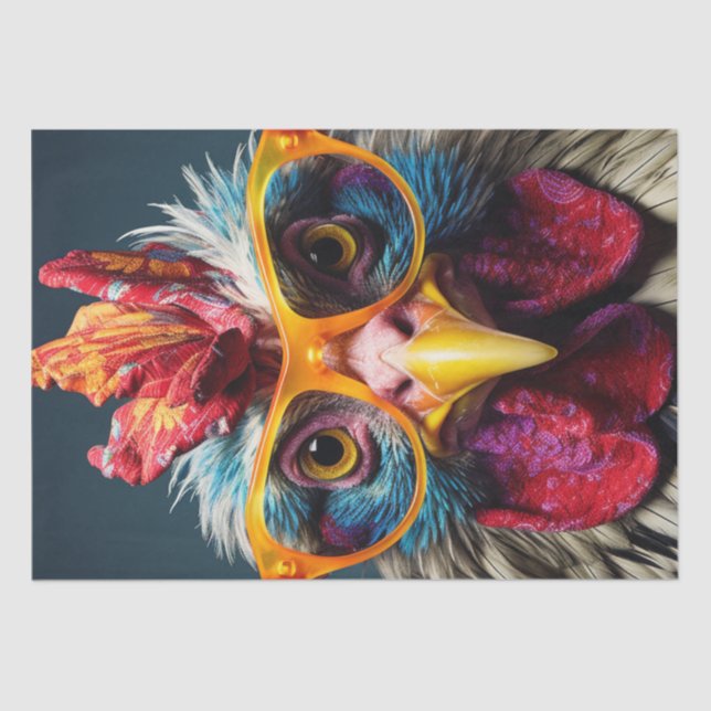 Papel De Seda Galinha na Rua dos Óculos Vermelhos - Dissociação  (Frente )