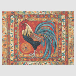 Papel De Seda Galo de Negrito e Trendy