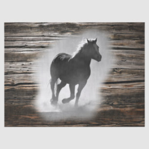Papel De Seda Galopagem de Cavalos Selvagens