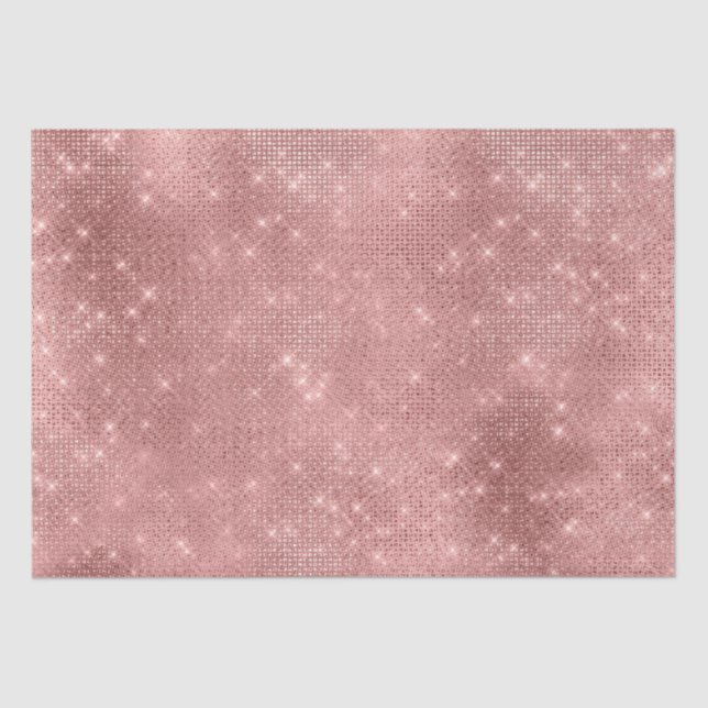 Papel De Seda Gam Rosa Dourado Sparkle (Frente )