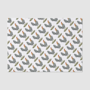 Papel De Seda Game Hen Blue Red