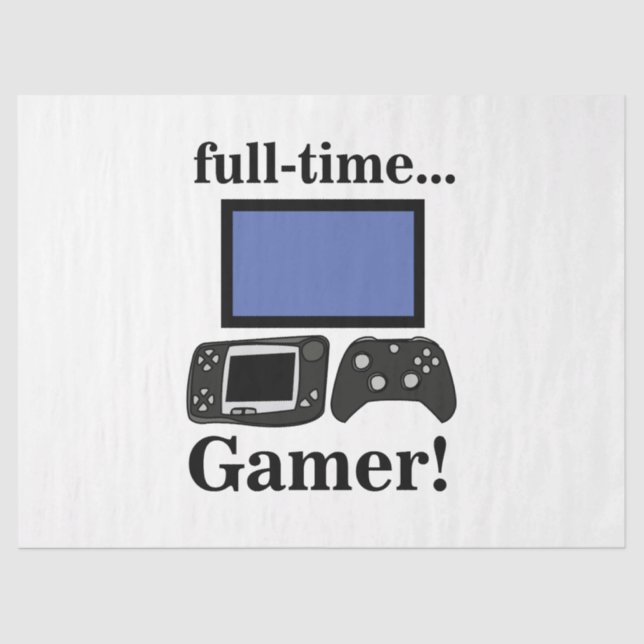 Papel De Seda Gaming Gamer Funny Birthday (Frente )