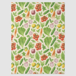 Papel De Seda Garden-Fresh Veggies Tissue — Medium | Cream