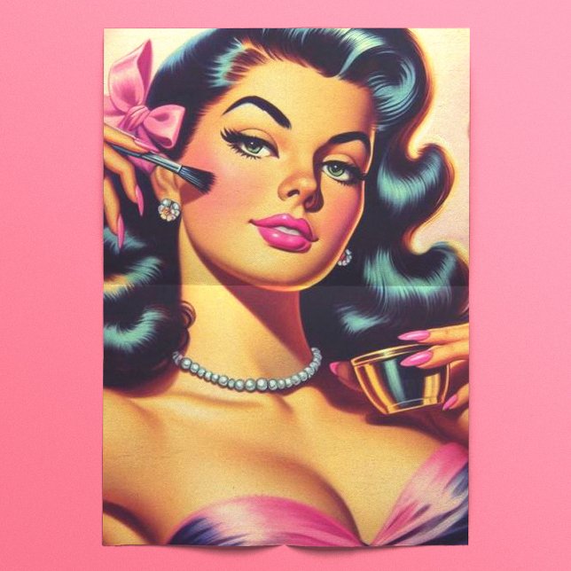 Papel De Seda Garota de maquiagem de linfa (Criador carregado)