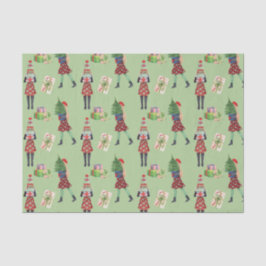 Papel De Seda Garota de Moda Comprada de Natal com Aquarela