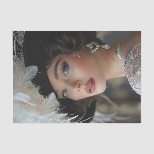 Papel De Seda Garota-Flapper 2 dos anos 20 (Frente )