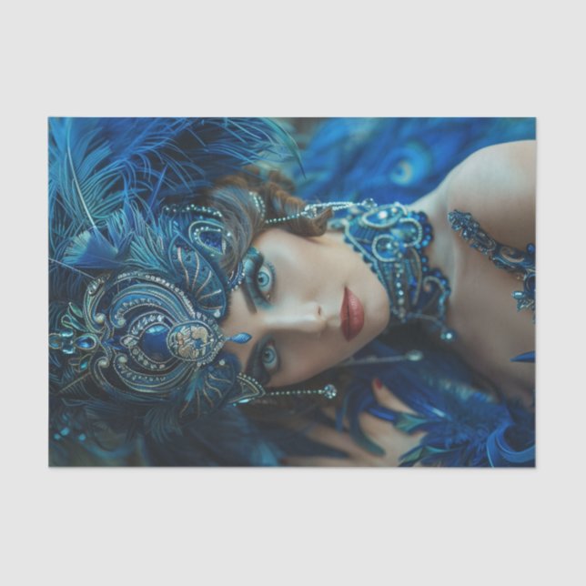 Papel De Seda Garota Flapper de 1920 (Frente )