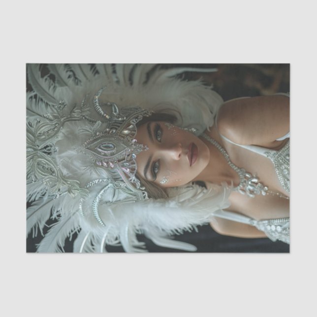 Papel De Seda Garota Flapper de 192029 (Frente )