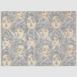 Papel De Seda Garota Gibson, cinza vittoriana e rosa