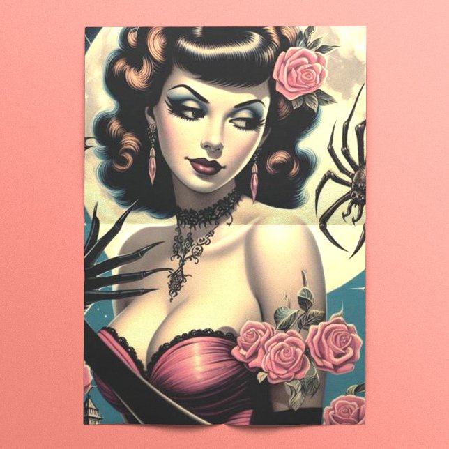 Papel De Seda Garota Gótico da Pintura (Criador carregado)