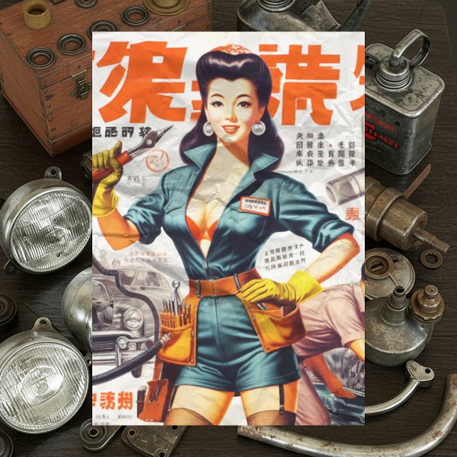 Papel De Seda Garota Mecânica Japonesa (Criador carregado)