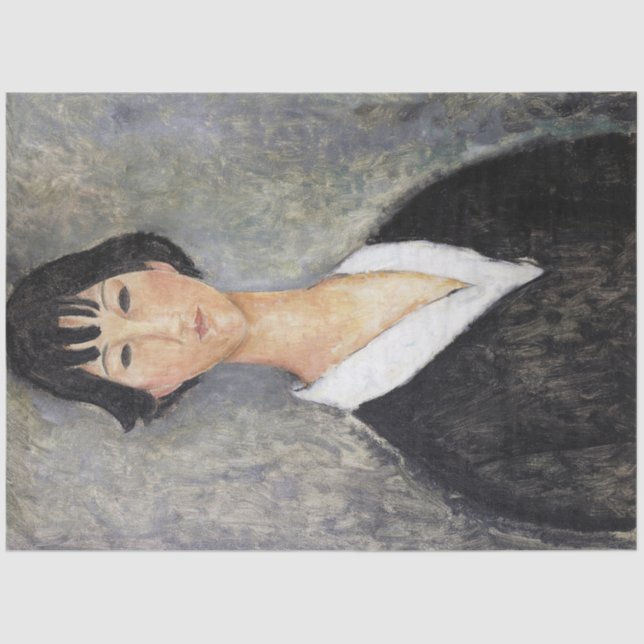 Papel De Seda Garota Negra, Modigliani (Frente )