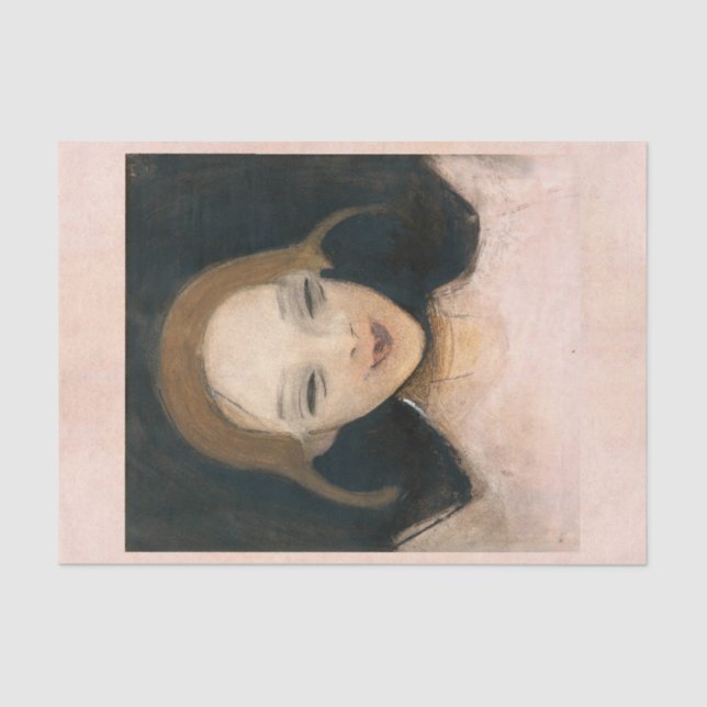 Papel De Seda Garota sorridente, Helene Schjerfbeck (Frente )