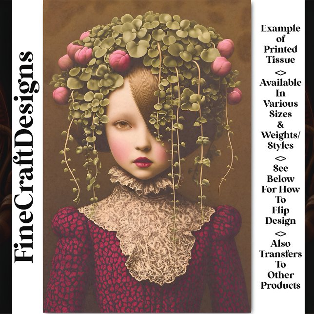 Papel De Seda Garota Vitoriana, Pink Bus Verdes Vinha BF1 Decoup (Criador carregado)