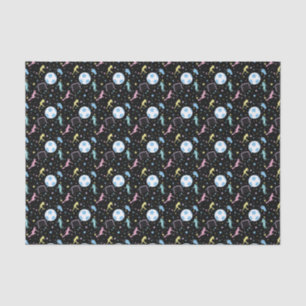 Papel De Seda Garotas Futebol Silhuettes Stars and Sparkles