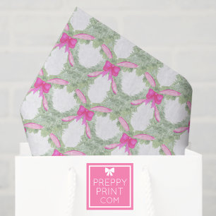 Papel De Seda Garrafa de Arco Rosa Quente Aquarela Natal