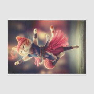 Papel De Seda Gata Ginga Dançarina Bailarina Decoupage DK2LF